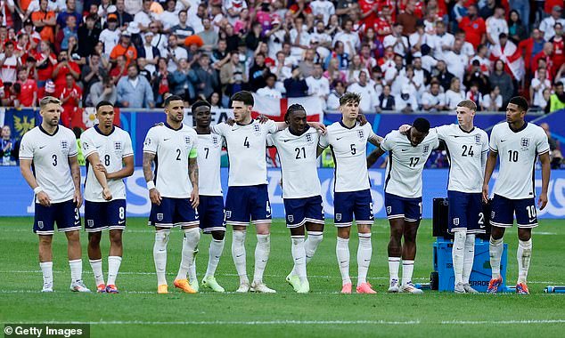 Walker revealed Luke Shaw, left, was last on England's list of penalty takers in the shoot-out