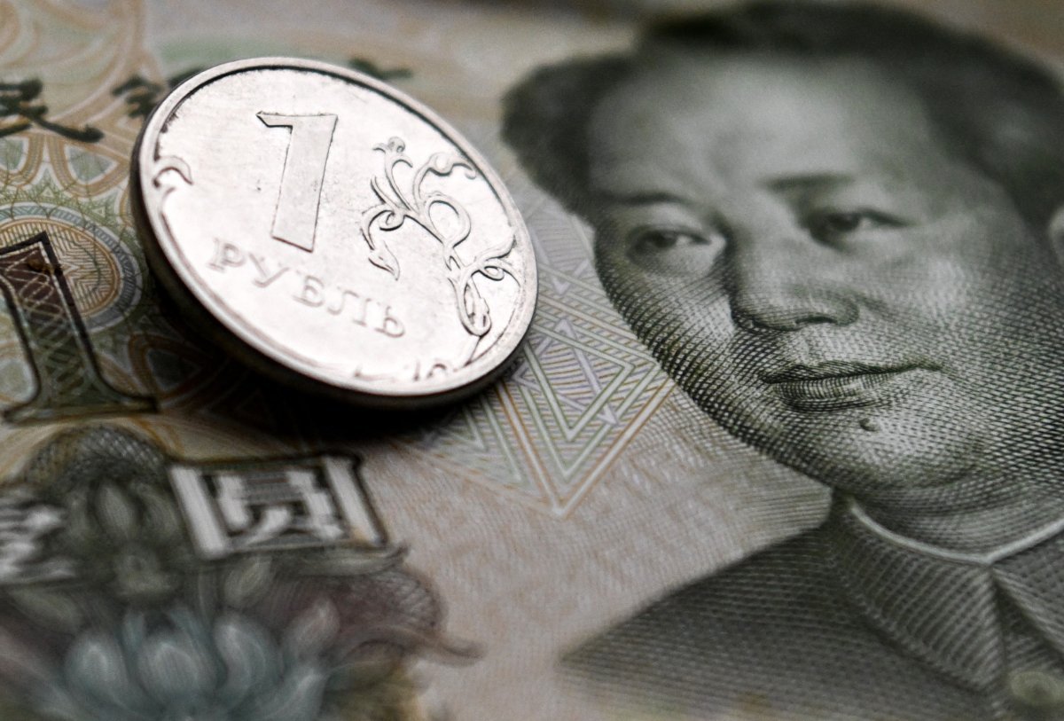 Russia ruble and Chinese yuan